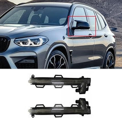 Dynamic Turn Signal LED Mirror Light Left 63137441439 & Right 63137441440 Compatible with BMW X3 G01 & X4 G02 & X5 G05 & X6 G06 & X7 G07 Tag-MLB-54