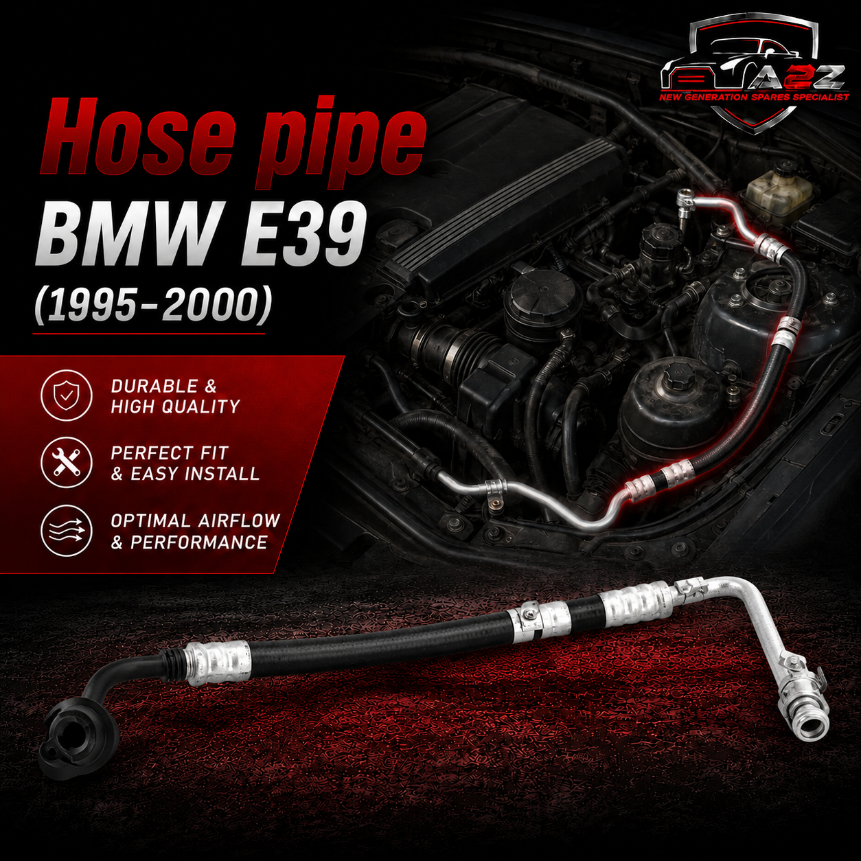 Hose pipe 64538370726 Compatible With BMW 5 Series E39