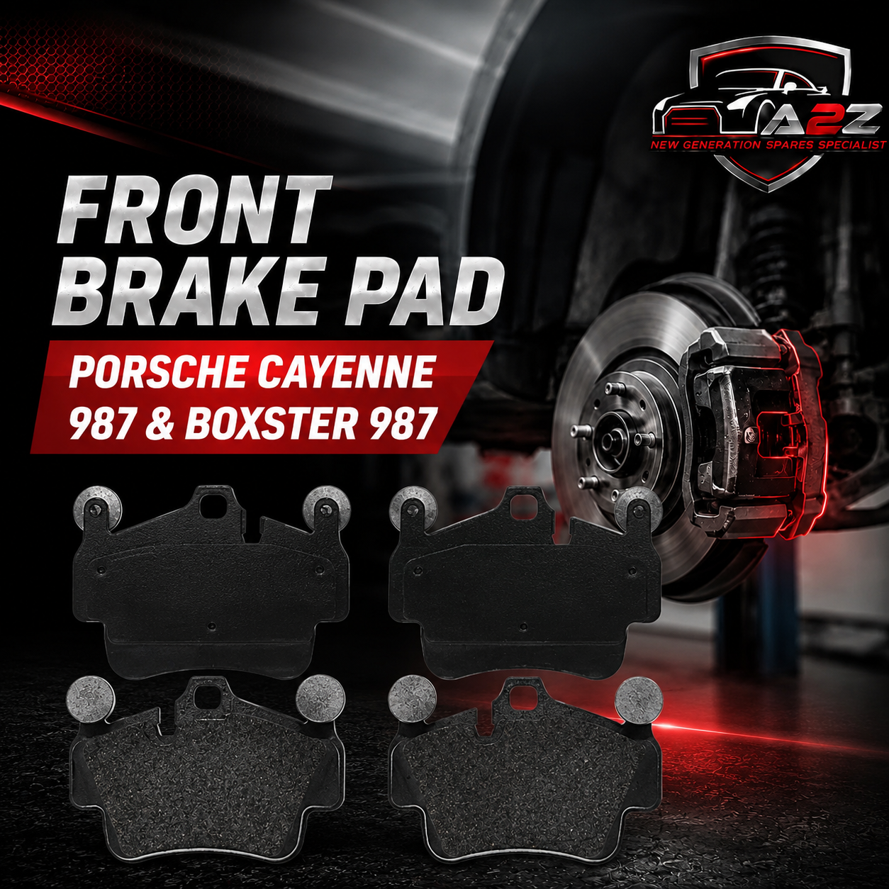 Front Brake Pad 99735193902 2404901 P65014 Compatible With PORSCHE CAYENNE 987 & BOXSTER 987