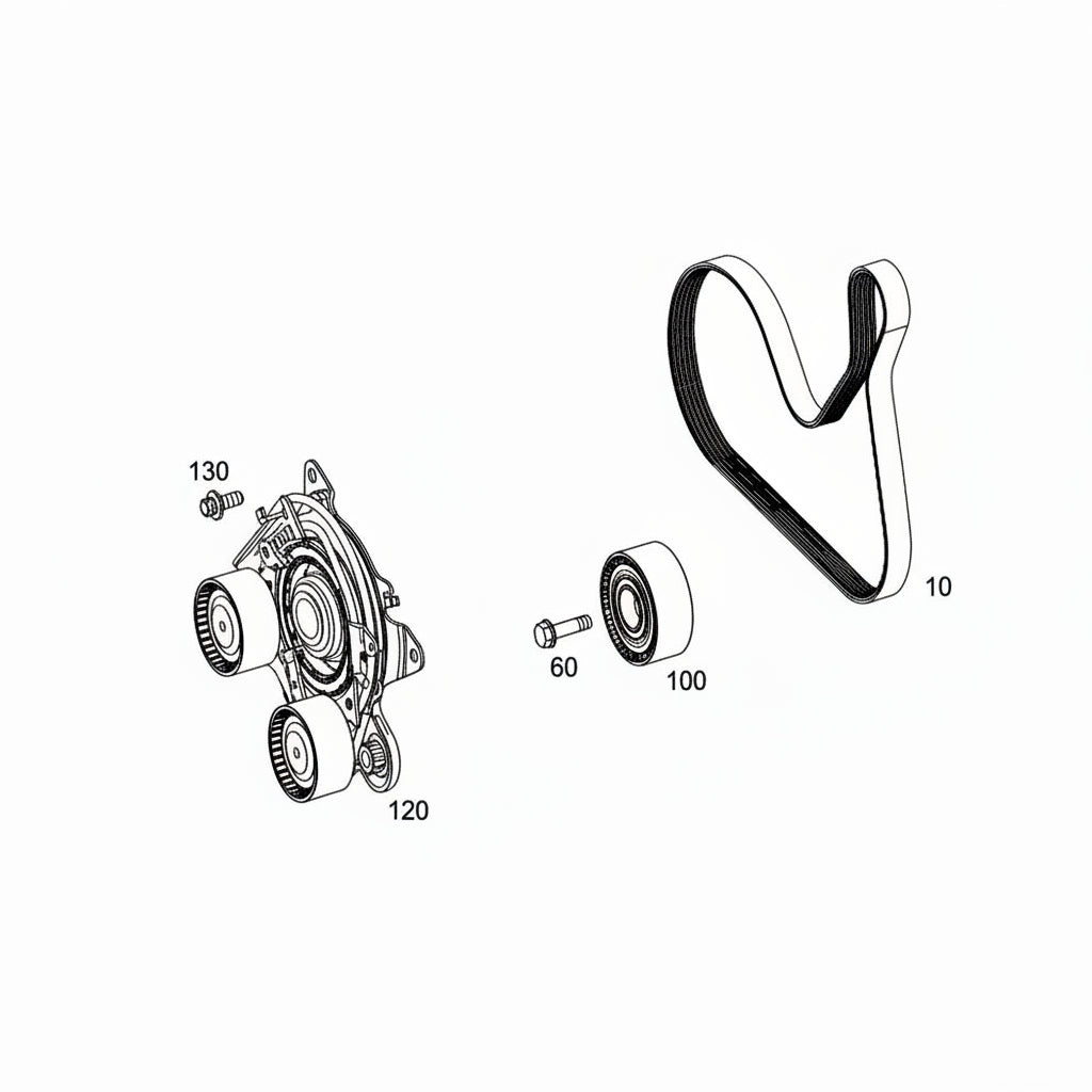 Multi Rib Belt 6PK1110 A0009931700 Compatible With MERCEDES-BENZ C-CLASS (W205) C-CLASS Convertible (A205) E-CLASS (W213) GLC (X253) (CONTINENTAL)