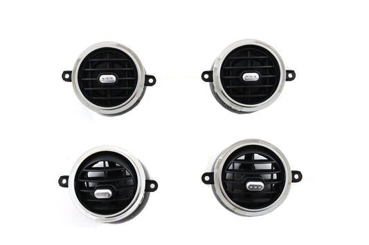 Front Black Air Conditioner Back Ac Vent Grille Outlet Tab Clip Slider Repair Kit 1648302154 & 1648302354 & 1648302454Compatible With MERCEDES-BENZ GL-CLASS W164 & ML-CLASS W164 (Set Of 4)