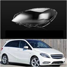 Car Front Headlight Lens Cover Transparent Lamp Shade Headlamp Shell Cover compatible for Mercedes-Benz B-CLASS W246 (2012 - 2015).