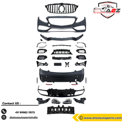Complete Conversion Bumper Kit Compatible With Mercedes Benz C Class Coupe C205 (2016-2021) Upgrade To C63amg Amg (Shipping Cost Not Included In Price)