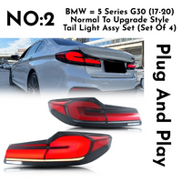 Upgrade Complete Tail Light Assy Set ( Upgrade Normal To G30 Latest Style) Plug And Play No Need To Change Bumper Compatible With BMW G30 (2017-20) Tag No.2