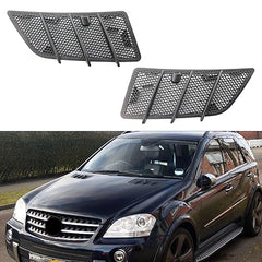 Hood Air Vent Grille Cover Set Left 1648804305 & Right 1648804405 Compatible with MERCEDES BENZ M-CLASS W164 & GL-CLASS W164