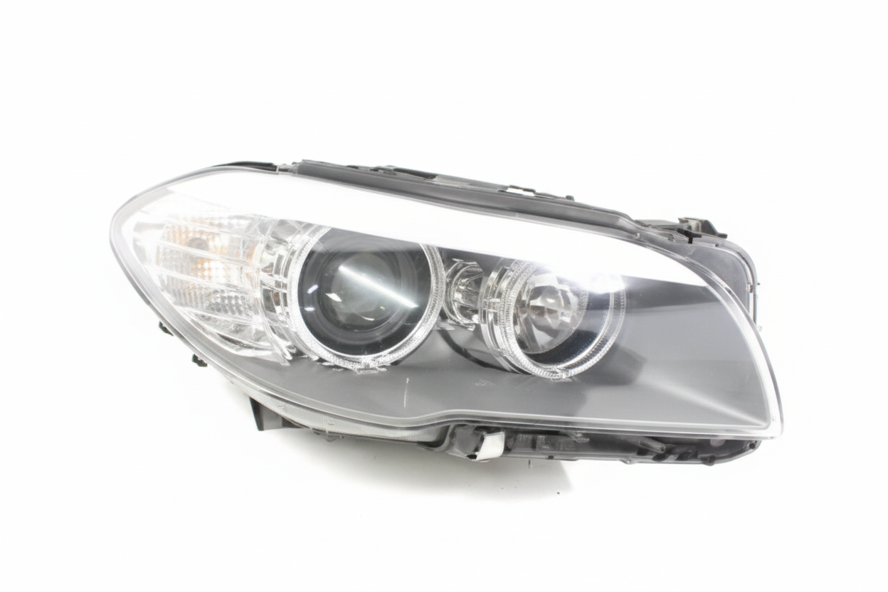 Headlight Headlamp Left Headlight Headlamp Left 63117203241 & Right 63117203242 (Without Blaster) Compatible With BMW  5 Series F10 (2011-14) Helogen Tag No.58