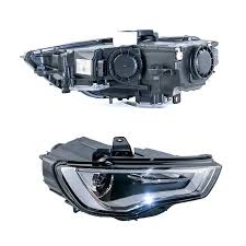 Headlight Headlamp Left 8V0941005C & Right 8V0941006C (With Blaster) Compatible With AUDI A3 (2016-2018)