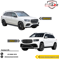 Front Bumper Kit Compatible With Mercedes Benz GLS W167 X167 (2019-2025) Upgrade To Mercedes Benz GLS AMG63 (Shipping Cost Not Included In Price)