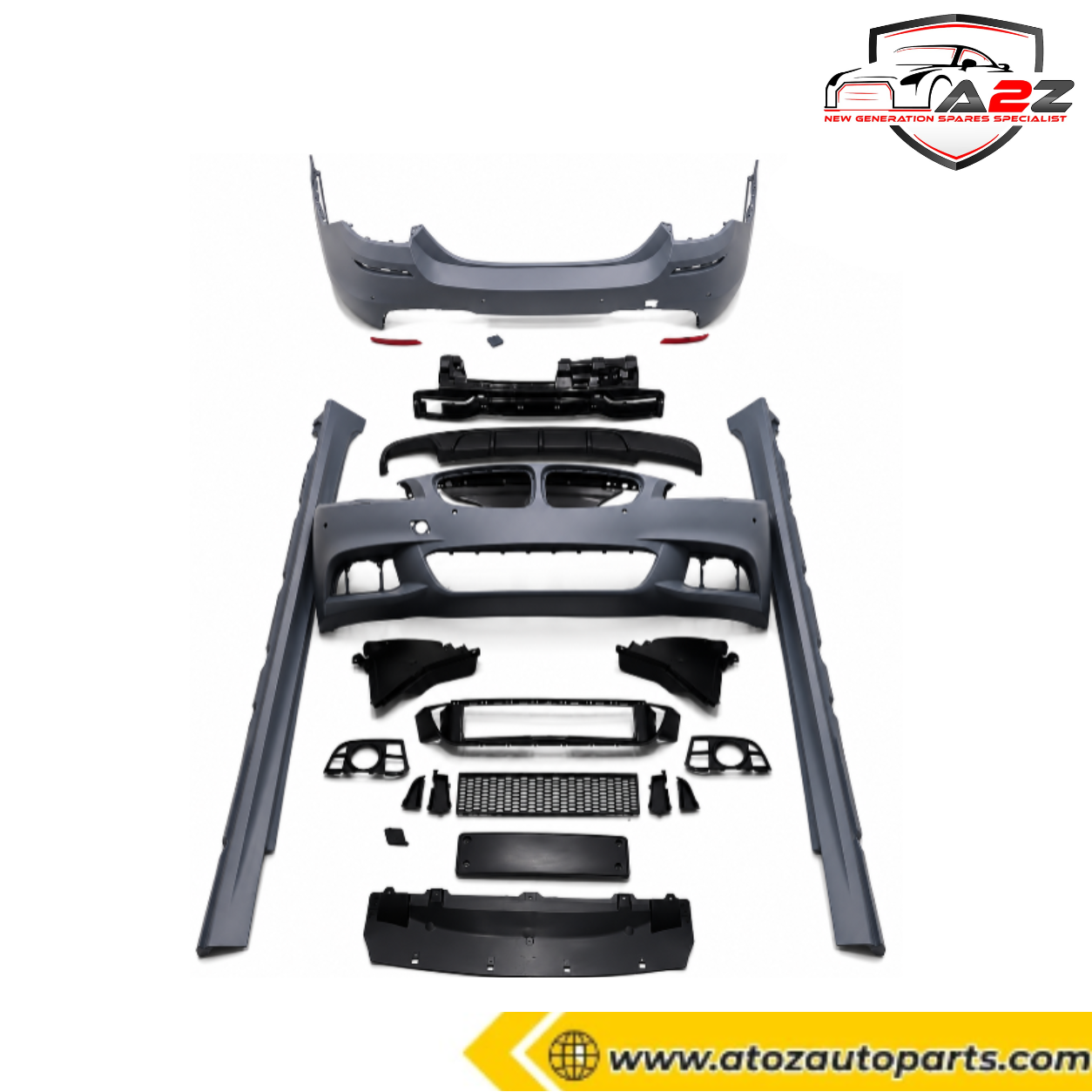 Complete Conversion Bumper Kit Compatible With BMW F10 Upgrade to BMW F10 To F10 MT (TAG NO.FRBK401) (Shipping Cost Not Included In Price)