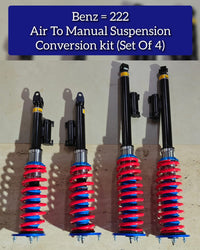 Air To Manual Suspension Conversion Kit (Set Of 4) Compatible With MERCEDES BENZ 222