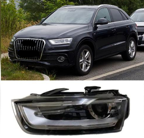 Headlight Headlamp Left 8UD941005  & Right 8UD941006 (With Blaster) Compatible With AUDI Q3 2010-2015