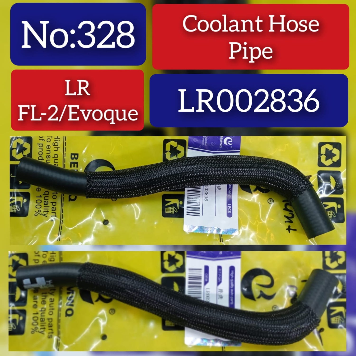 Coolant Hose Pipe LR002836 Compatible With LAND ROVER Range Rover Evoque & Freelander 2 Tag No.328