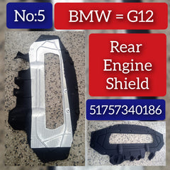 Rear Body Floor Splash Shields-Diffusor 51757340186 Compatible with BMW 7 Series G11 G12