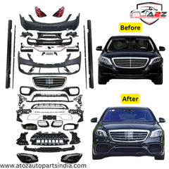 Complete Convertion Body Kit  Compatible With Mercedes Benz S Class W222 (2014-2017)Upgrade Το  Mercedes Benz S Class  W222 Lci 2018+ Lci Amg S63  (Shipping Cost Not Included In Price)