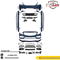 Complete Conversion Bumper Kit Compatible With Mercedes Benz C Class W205 (2015-2021) Upgrade To Amg Amg C63 (Shipping Cost Not Included In Price)