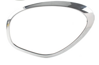 Headlight Chrome Bezel Ring Trim Left 51139801573 & Right 51139801574 Compatible With MINI MINI COUNTRYMAN (R60) (Glossy Silver 2011-2016) Tag No.1