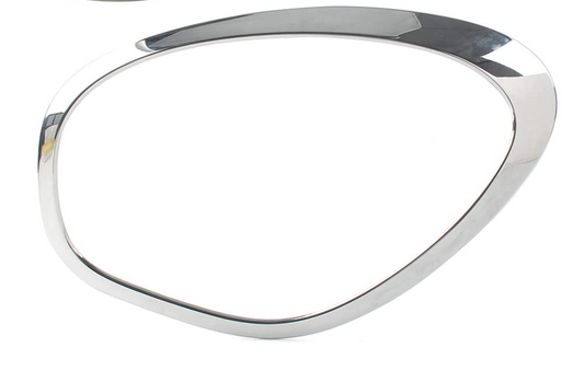 Headlight Chrome Bezel Ring Trim Left 51139801573 & Right 51139801574 Compatible With MINI MINI COUNTRYMAN (R60) (Glossy Silver 2011-2016) Tag No.1
