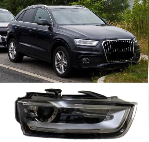 Headlight Headlamp Left 8UD941005  & Right 8UD941006 (With Blaster) Compatible With AUDI Q3 2010-2015