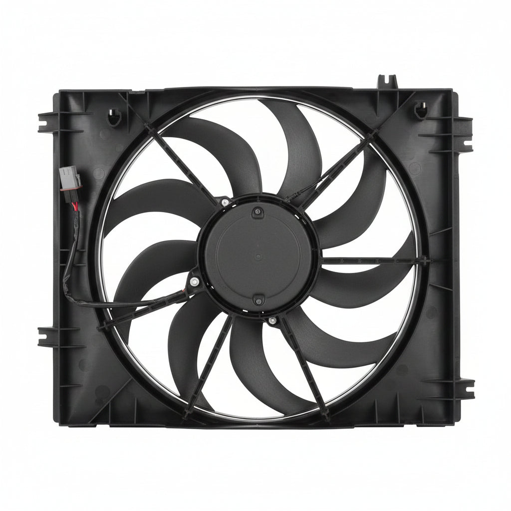 Engine Radiator Cooling Fan Assembly 2045000293 2049066802 Compatible With  MERCEDES-BENZ C-CLASS (W204) & CLA Coupe (C117) & CLS (C218) & E-CLASS (W212)
