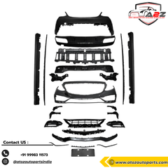 Complete Conversion Bumper Kit Compatible With Mercedes Benz C Class W205 (2015-2023) Upgrade To C63 Amg (Shipping Cost Not Included In Price)