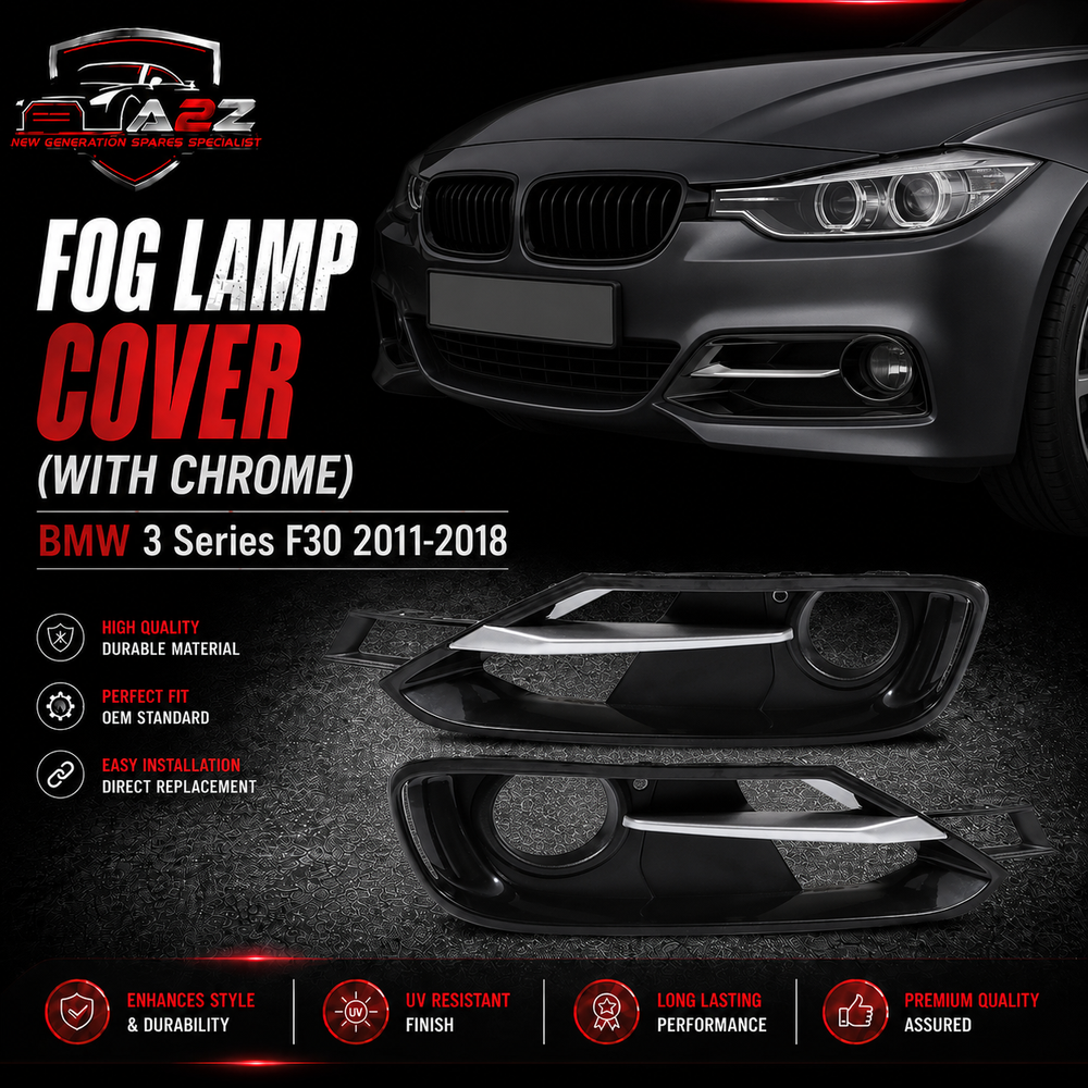 Fog Lamp Cover Left 51117300739 & Right 51117300740 Compatible With BMW 3 Series F30 2011-2018 Tag-FC-431