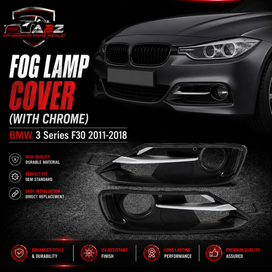 Fog Lamp Cover Left 51117300739 & Right 51117300740 Compatible With BMW 3 Series F30 2011-2018 Tag-FC-431