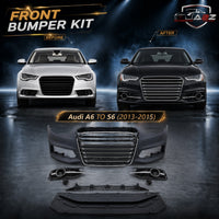 Front Bumper Kit Compatible With Audi A6 To S6  {2013-2015} FBK.10
