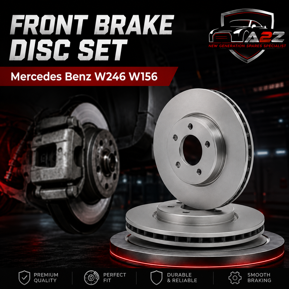 Front Brake Disc Set 2464212412 Compatible With Mercedes Benz W246 W156