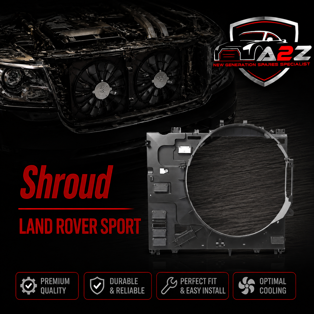 Shroud LR138434 LR122672 Compatible With LAND ROVER SPORT