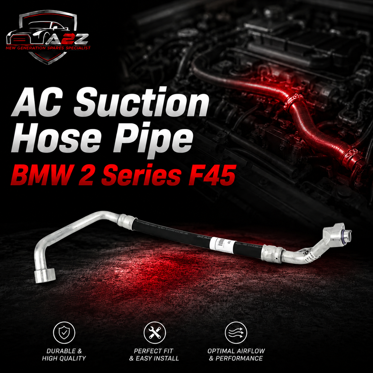 A/C Suction Pipe Hose 64539209722 Compatible With BMW 2 Series F45
