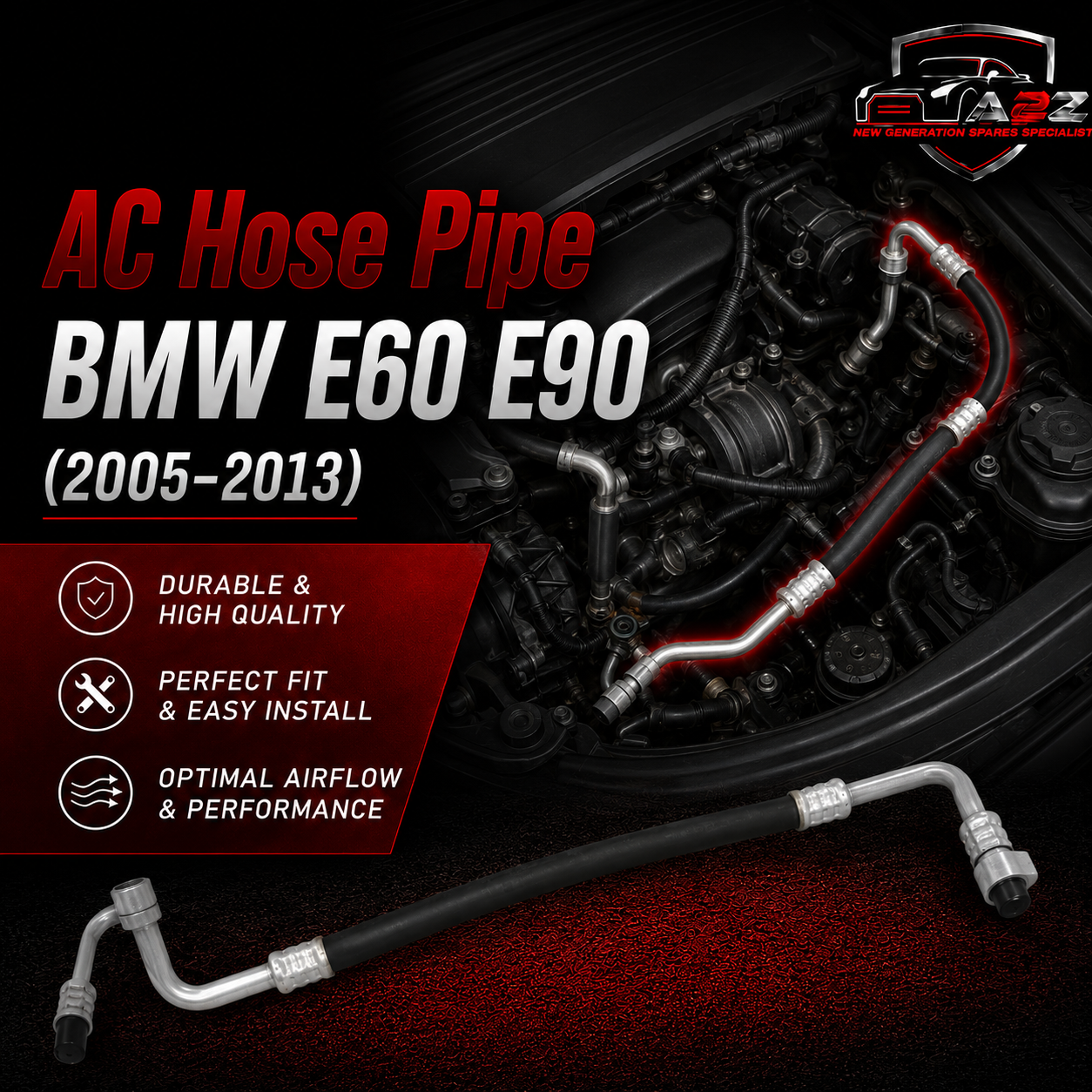 AC Hose Pipe 64536929811 Compatible With BMW E60 / E90