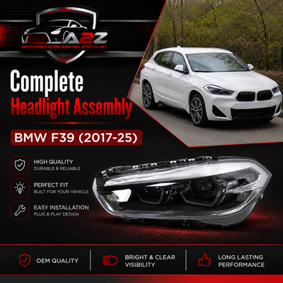 Complete Headlight Set Left 63115A23581 & Right 63115A23582 Compatible With BMW F39