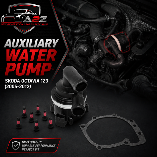Auxiliary Water Pump WPS7012 5N0965561A  Compatible With SKODA OCTAVIA II (1Z3) | LAURA OCTAVIA II Combi (1Z5) SUPERB II (3T4) SUPERB II Estate (3T5) YETI (5L) (CONTINENTAL)