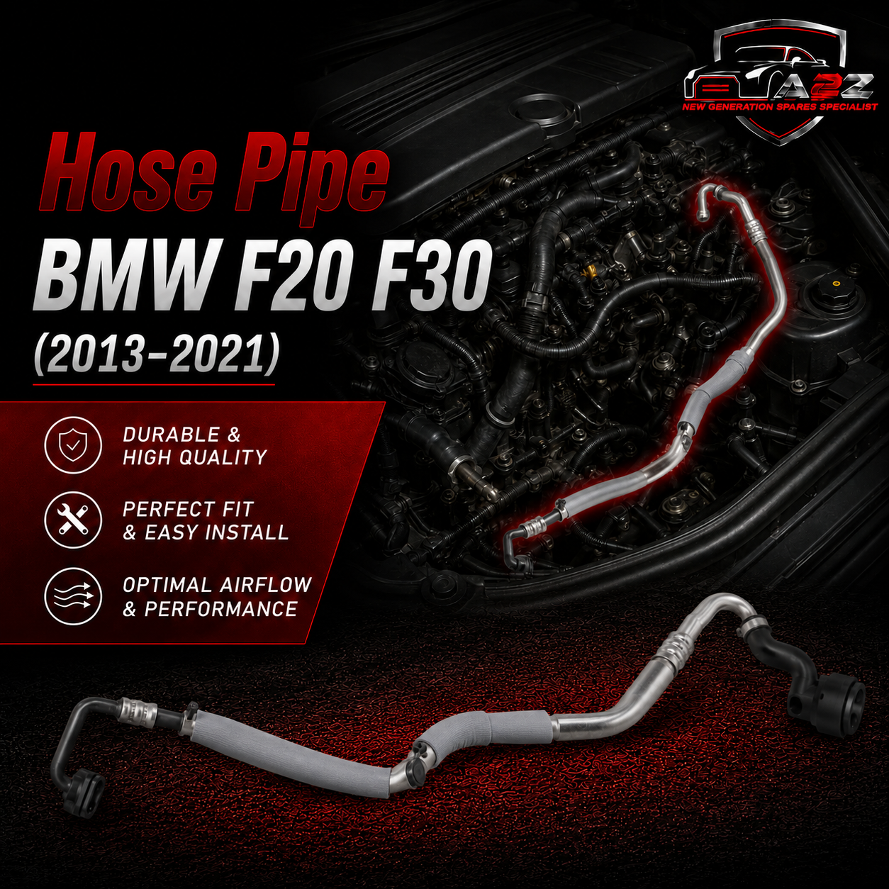 Hose Pipe 64539337128 Compatible With BMW F20 / F30 / F35