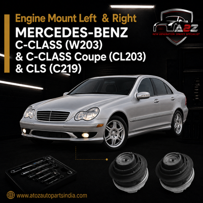 Engine Mounting Left 2112400517 Right 2112403017 Compatible  With MERCEDES-BENZ C-CLASS (W203) & C-CLASS Coupe (CL203) & CLS (C219)