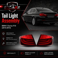 Tail Light Rear Lamp Compatible With BMW 5 Series F10 (2010-2013) Tail Light Rear Lamp Left 63217203229 & Right 63217203230 Tag-TLB-56