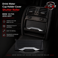 Black Central Console Drink Water Cup Holder Cover Shutter Roller 51169301722 Compatible With BMW  X3 F25 2010-2017