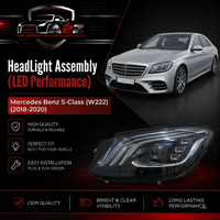 Complete Headlight Assembly (LED Performance) Left A2229068704 & Right A2229068804 A222906870464 A2229065904 Compatible With Mercedes Benz S-Class (W222) (2018-2020) Tag No.132