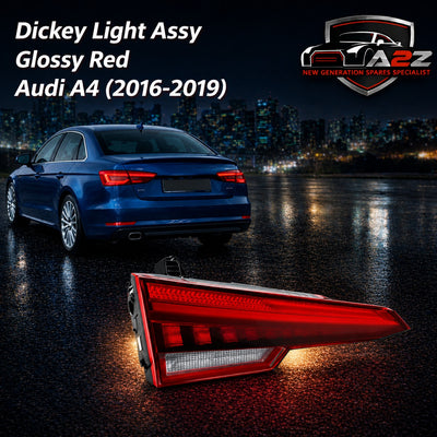 Glossy Red Dickey Light Assembly Left 8W5945093C & Right 8W5945094C Compatible With Audi A4 (2016-2019) Tag No.162