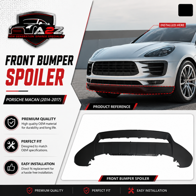 Front Bumper Spoiler 95B807061K Compatible With Porsche Macan (2014-2017) Tag No.171