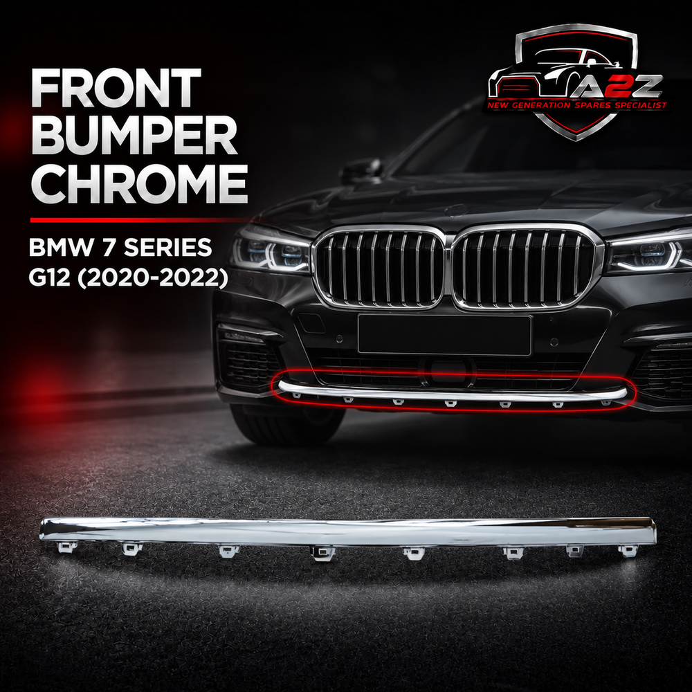 Front Bumper Chrome 51117475199 Compatible With BMW 7 SERIES G12 LCI (2020-2022) Tag No.304