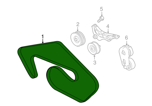 Drive Belt T2R10142 Compatible With JAGUAR F-TYPE Convertible & (X152) F-TYPE Coupe (X152) & AUDI A4 B8 (8K2) | A4 / S4 & A6 C6 (4F2) | A6 / S6
