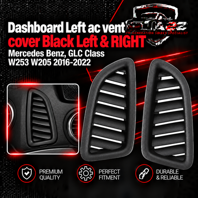 Dashboard Left ac vent cover Black Left 25368038029H15 Right 25368038029H15 Compatible With Mercedes Benz, GLC Class W253 W205 2016-2022