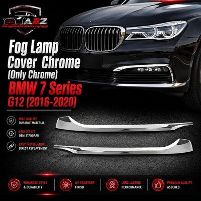 Fog Lamp Cover Chrome (Only Chrome) Left 51117369893 Right 51117369894 Compatible With BMW  7 Series G12 Tag No.472