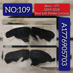 Rear Left Fender Linning A1776905703 1776905703 Compatible With Mercedes Benz For CLA Class (W177) (2019-2024) Tag No.109