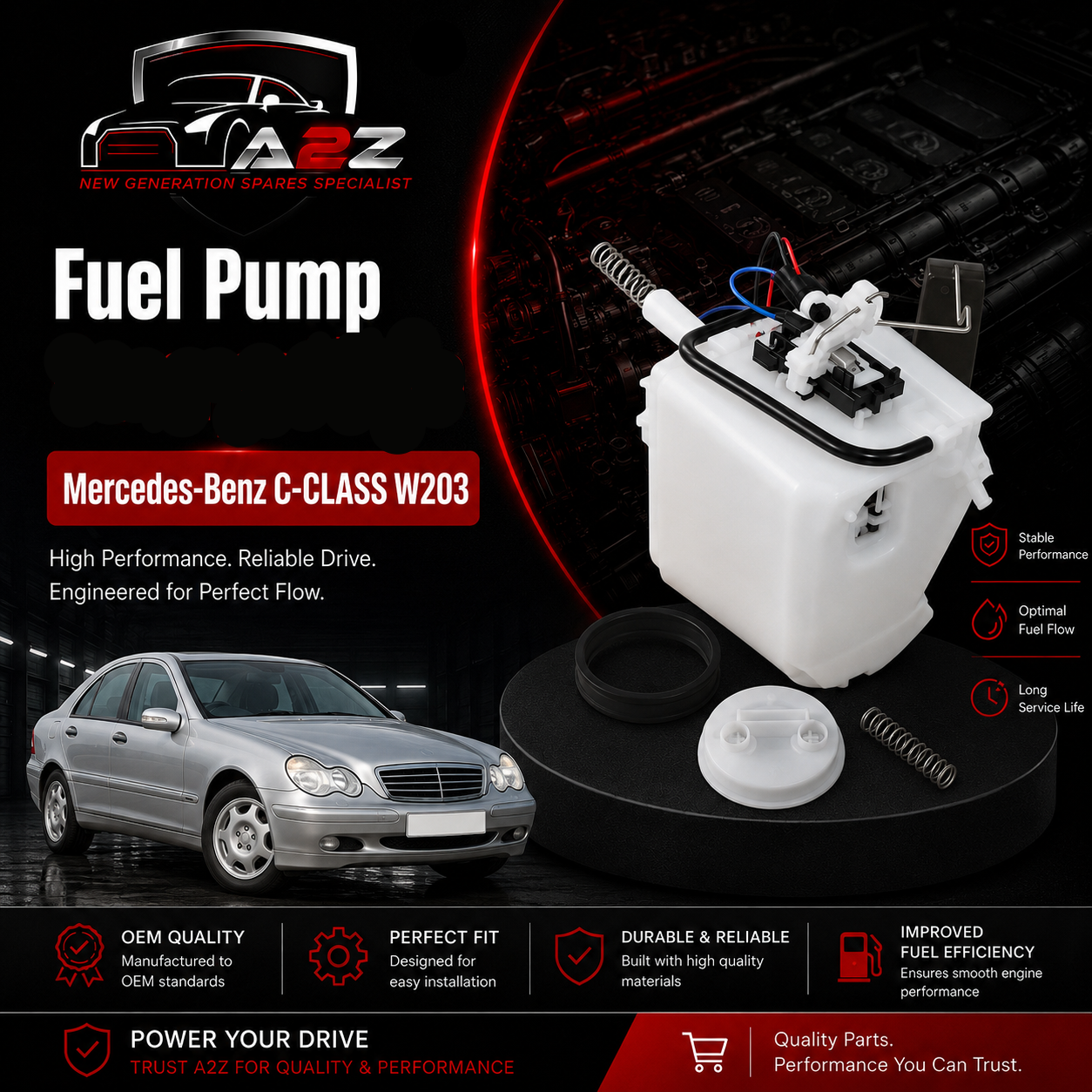 Fuel Pump 2034702294 A2034702294 Compatible With Mercedes-Benz C-CLASS W203  Tag No.13