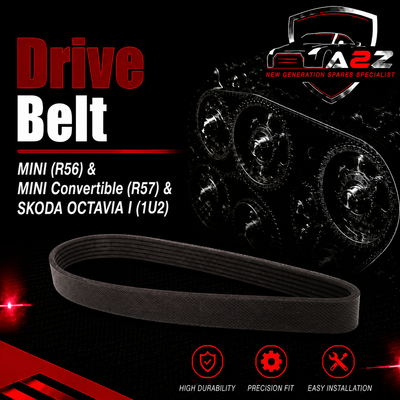 Belt 6PK90511 287534398 11287566789 11287571015 Compatible With MINI (R56) & MINI Convertible (R57) & SKODA OCTAVIA I (1U2) Tag-BEL-39