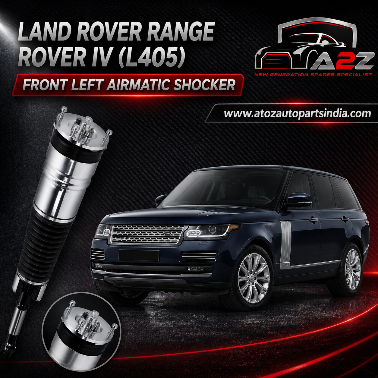 Front Left Air Suspension Shock Absorber Strut LR038804 LR087094 LR056926 Compatible With LAND ROVER RANGE ROVER IV (L405)