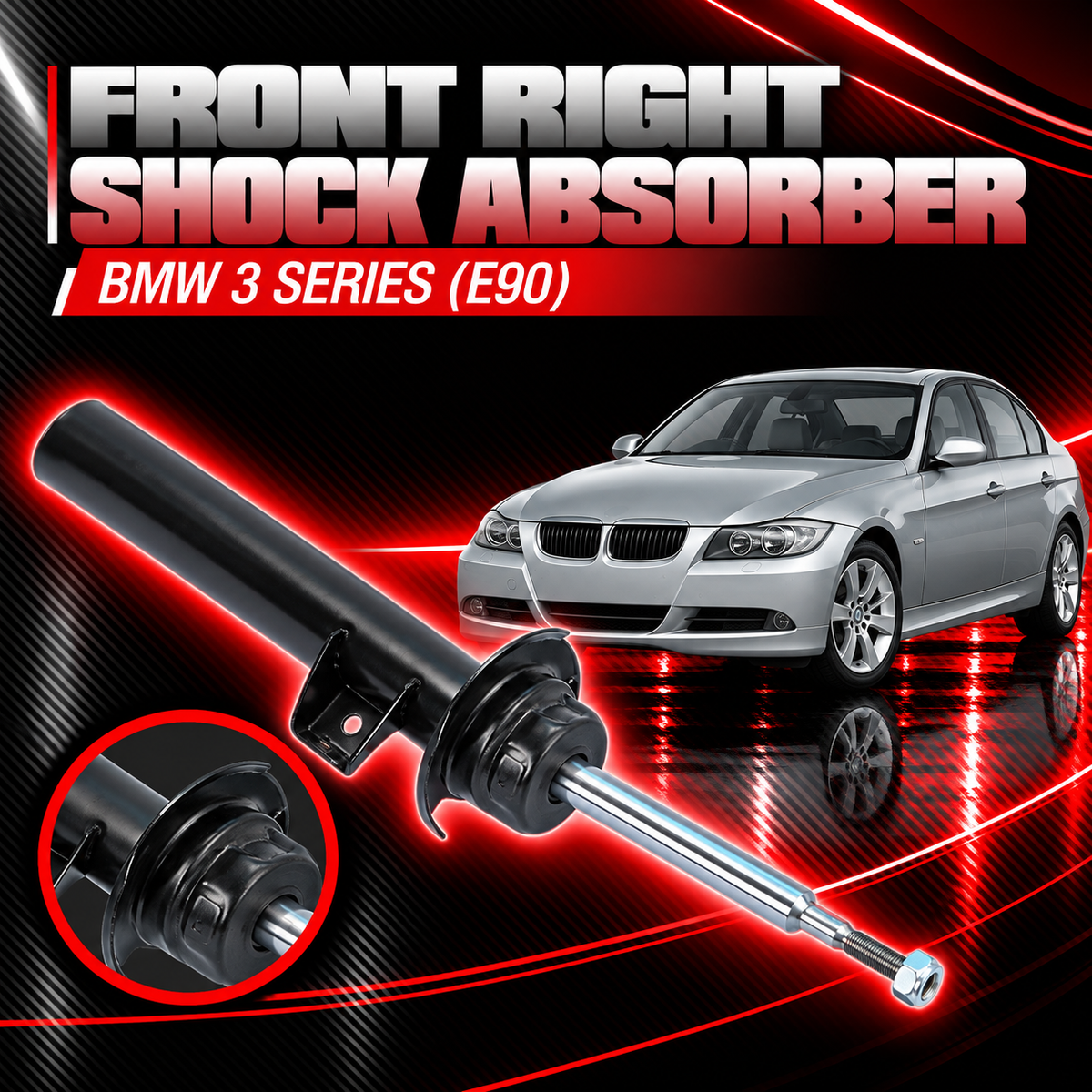 Front Right Shock Absorber 31316772922 Compatible With BMW 3 Series (E90) (1PCS)