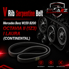 V-ribbed Serpentine Belt 0159974892 Compatible With Mercedes Benz W159 B200